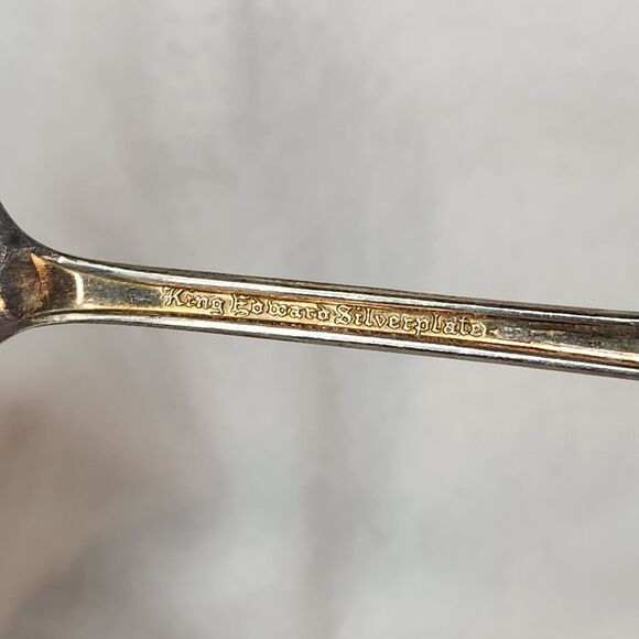 National KING EDWARD Silver Plate Silverware Flatware Mini Spoon - Picture 5 of 6